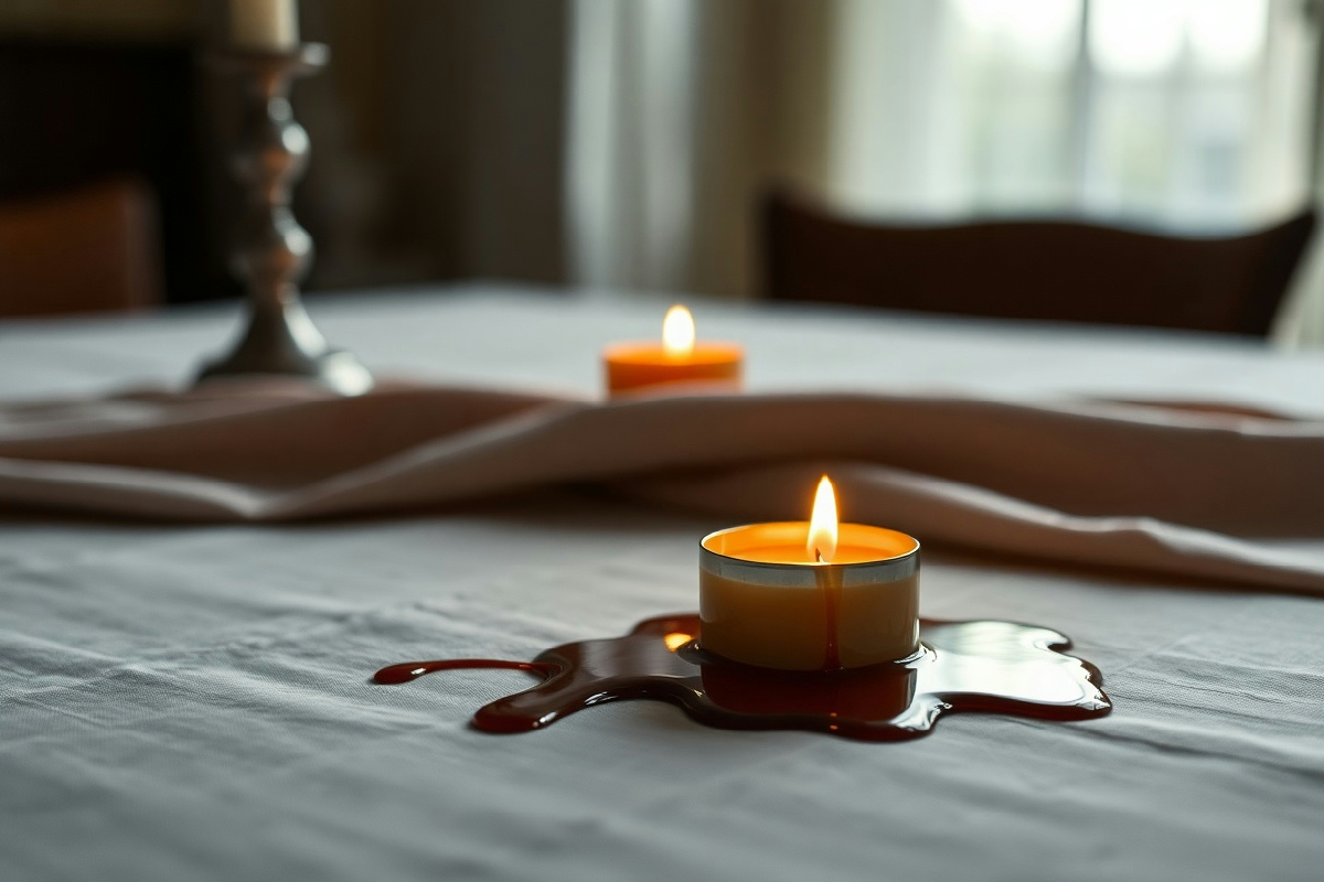 La cera sulla tovaglia può rovinare tutto: il trucco per salvarla senza stress